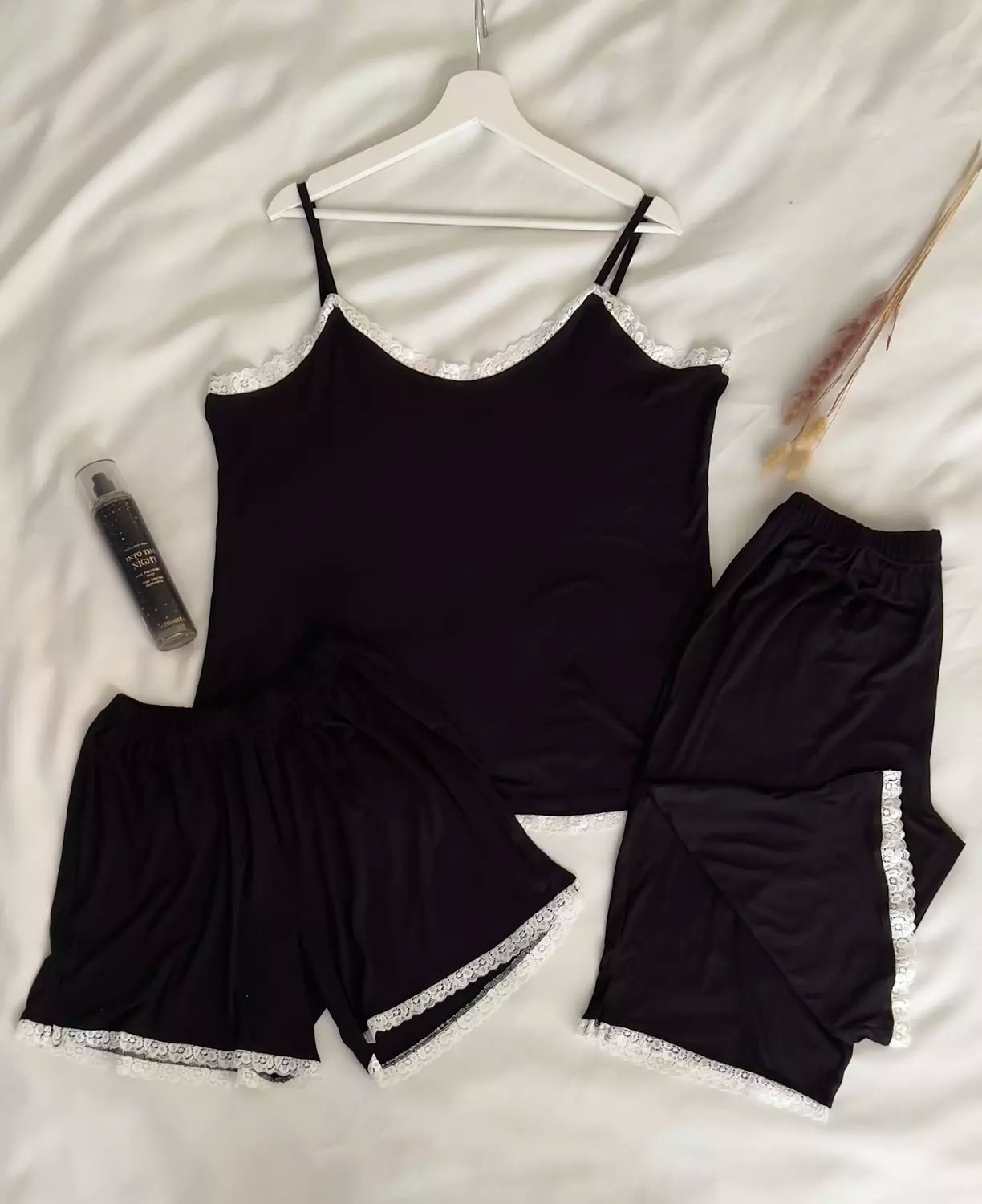 Black & White Lace Pyjamas