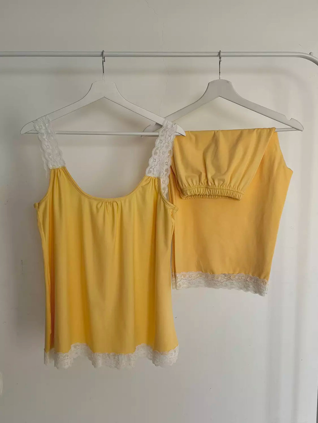 Yellow Lace Pyjamas