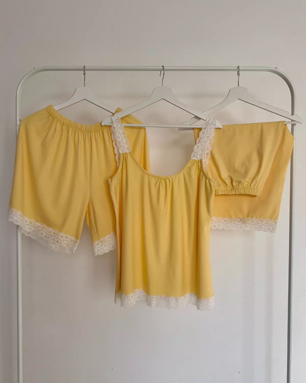 Yellow Lace Pyjamas