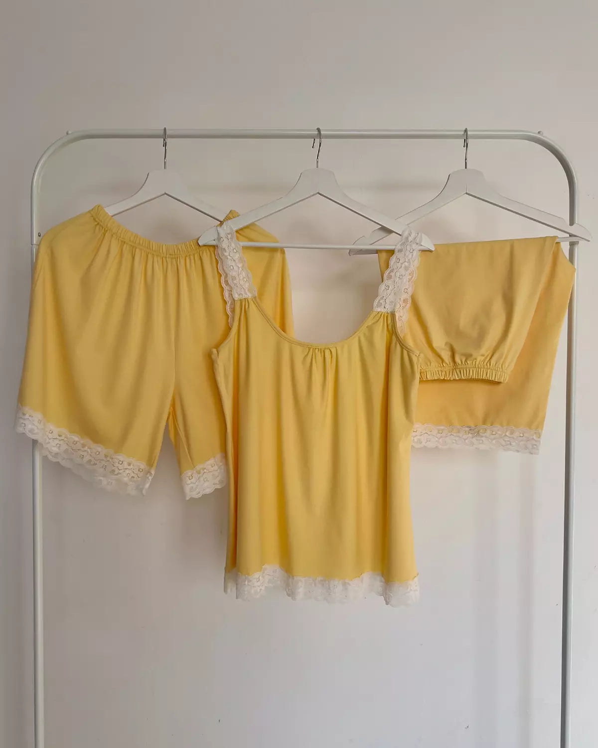 Yellow Lace Pyjamas