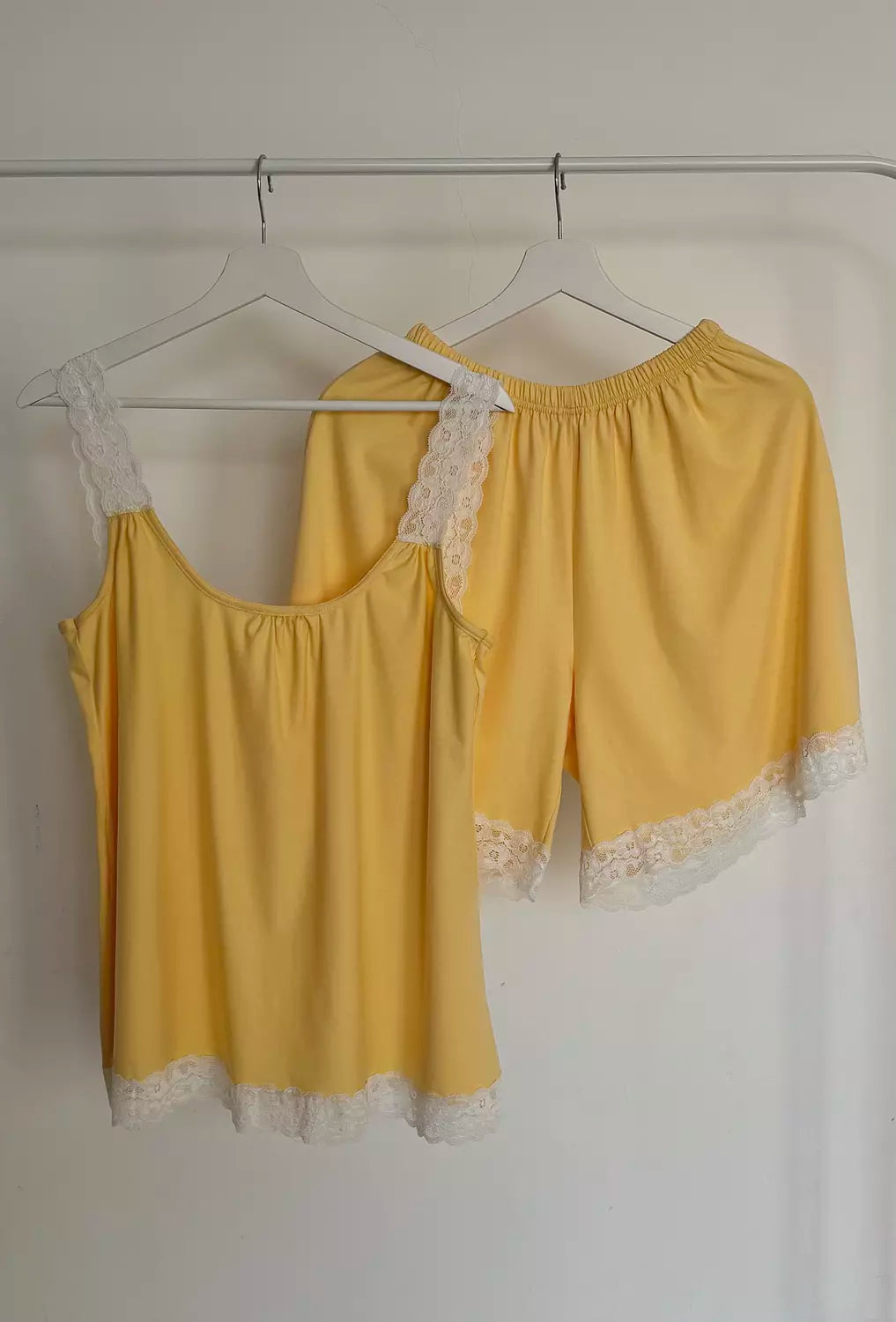 Yellow Lace Pyjamas