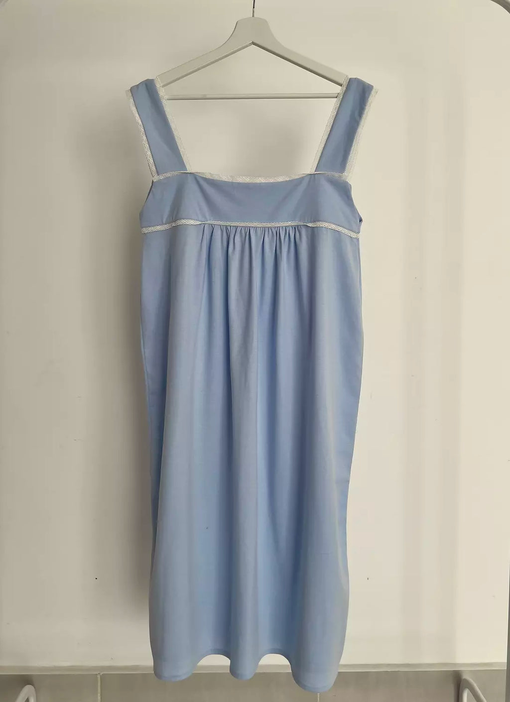 Sky Blue Lace Night Gown