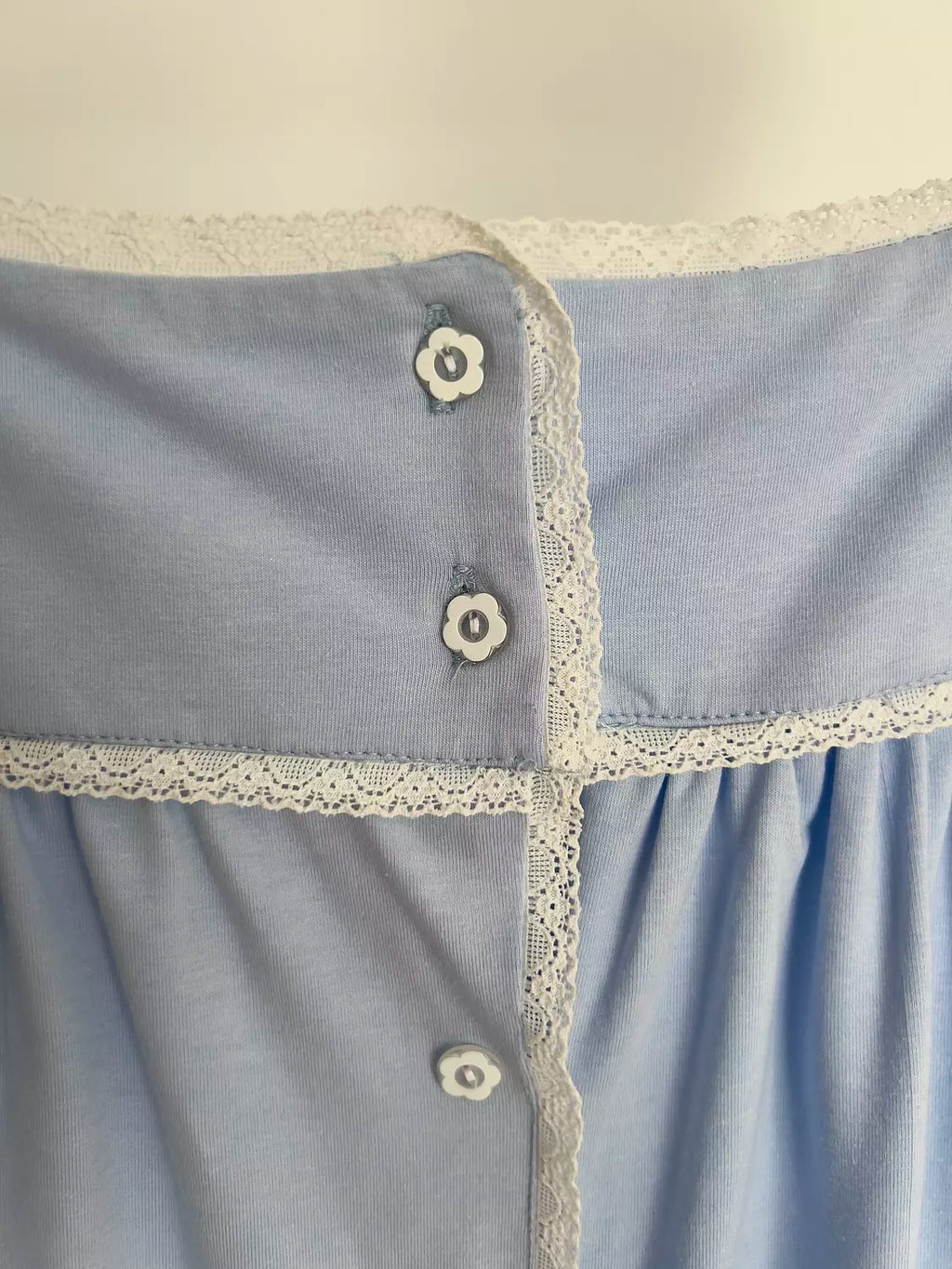 Sky Blue Lace Night Gown